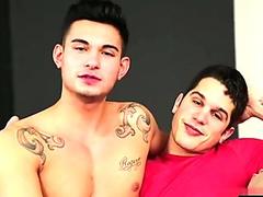 Hot gay oral sex and facial