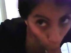 Delhi college girl swallows cum