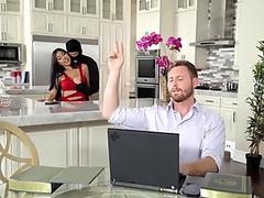 Teen Asian Gets Fucked Nasty By A Burglar