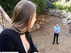 Naughty America Jennifer Culver (Britney Amber) fucks neighbor while hubby is out